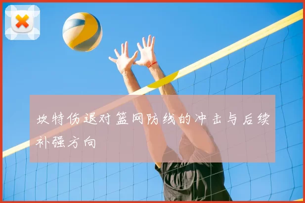 坎特伤退对篮网防线的冲击与后续补强方向